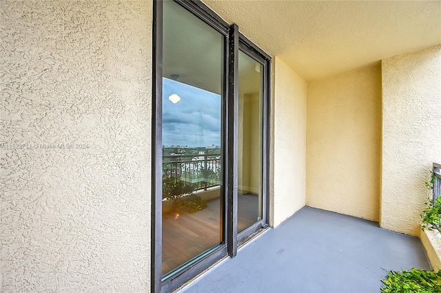 view of balcony