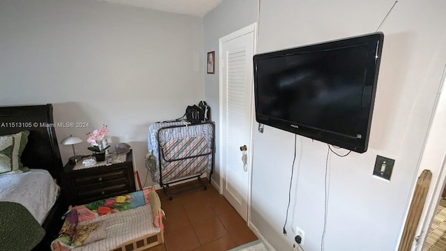 view of tiled bedroom