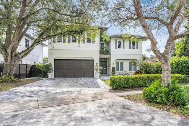 view of front of house featuring a garage