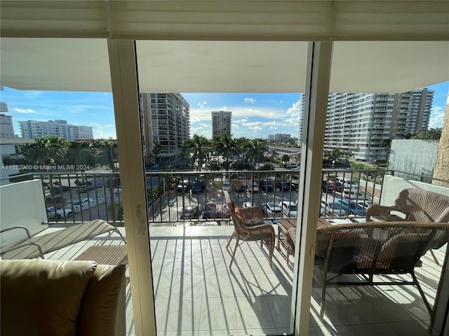 view of balcony