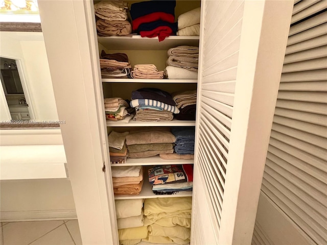 view of closet