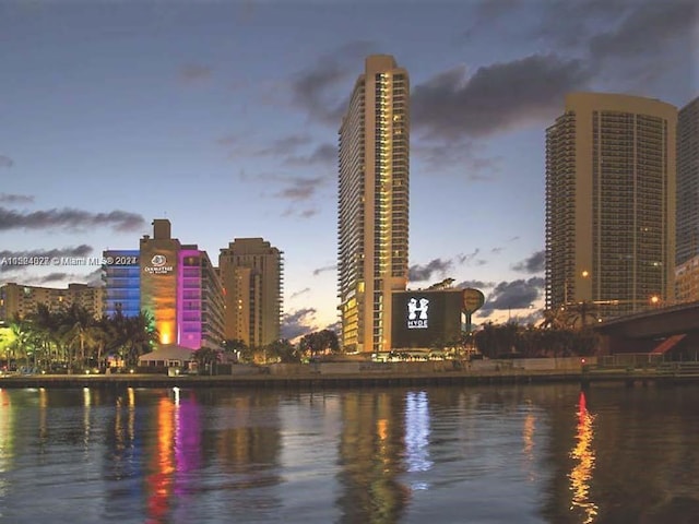 view of city featuring a water view