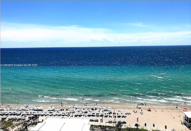 water view featuring a view of the beach