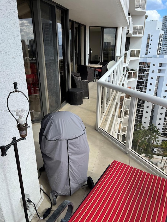 balcony with grilling area