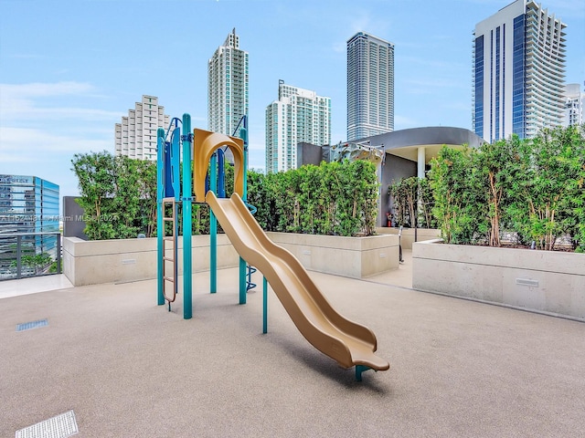 view of jungle gym