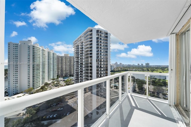 view of balcony