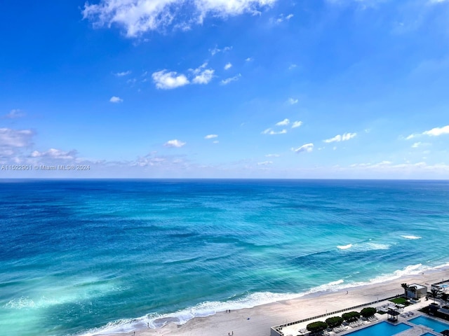 water view featuring a view of the beach