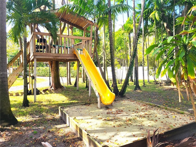 view of jungle gym