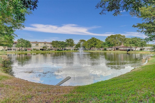 view of property view of water