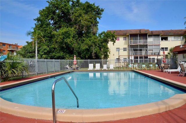 view of pool