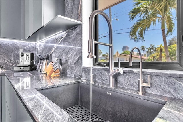 details with tasteful backsplash and sink