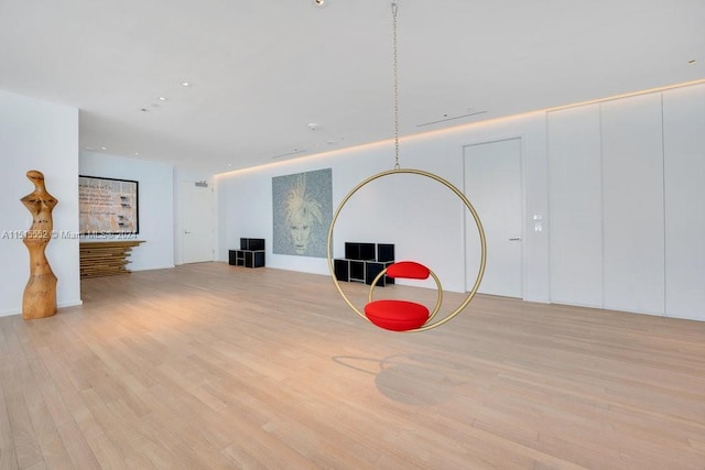 interior space featuring light hardwood / wood-style floors