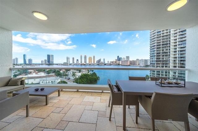 balcony with an outdoor living space