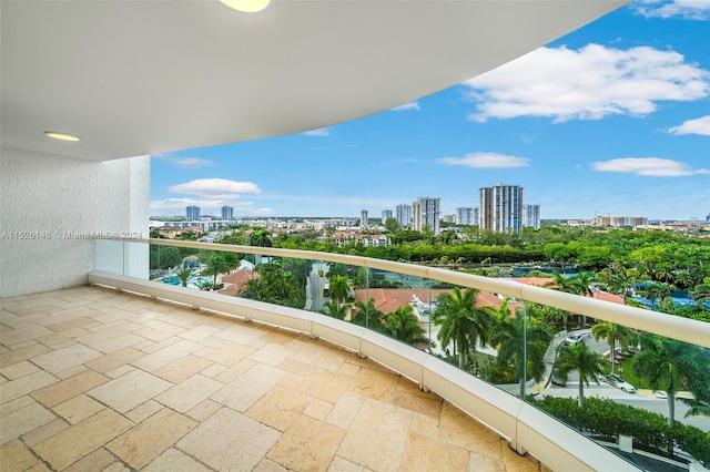 view of balcony