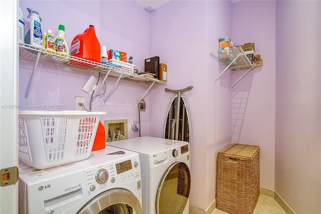 20185 E Country Club Dr Unit 202/203, Aventura, FL 33180 - laundry area featuring independent washer and dryer and baseboards