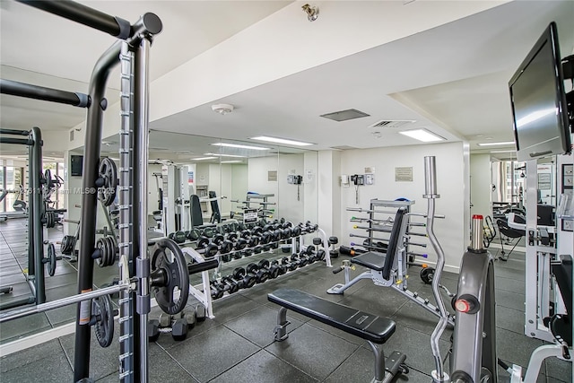 20185 E Country Club Dr Unit 202/203, Aventura, FL 33180 - view of gym