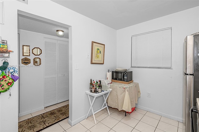 office area with light tile floors