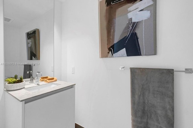 bathroom with large vanity