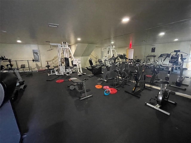 view of exercise room