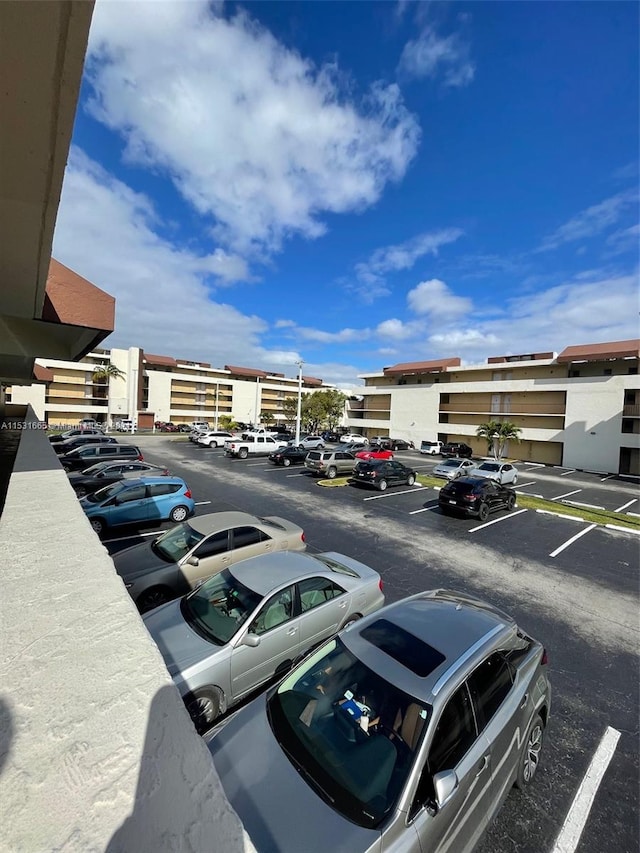 view of parking / parking lot