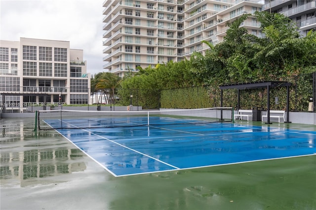 view of tennis court