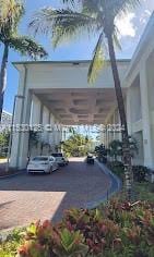 view of parking featuring a carport