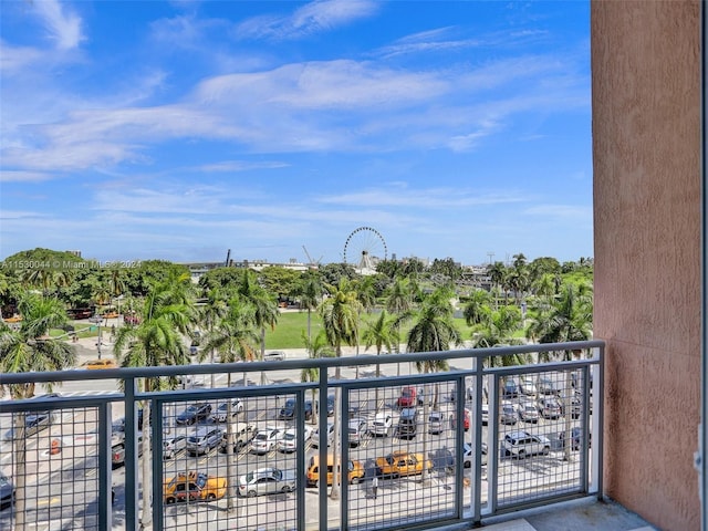 view of balcony