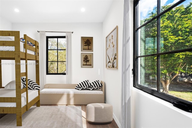 bedroom featuring hardwood / wood-style flooring