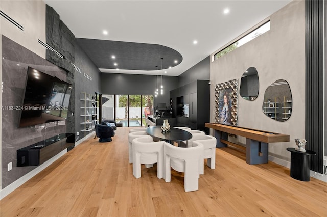 interior space with light wood-type flooring