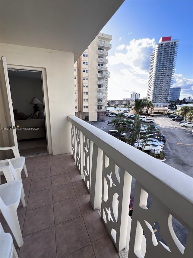 view of balcony