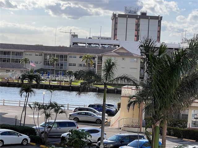 view of property featuring a water view