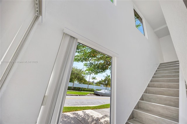 view of foyer entrance