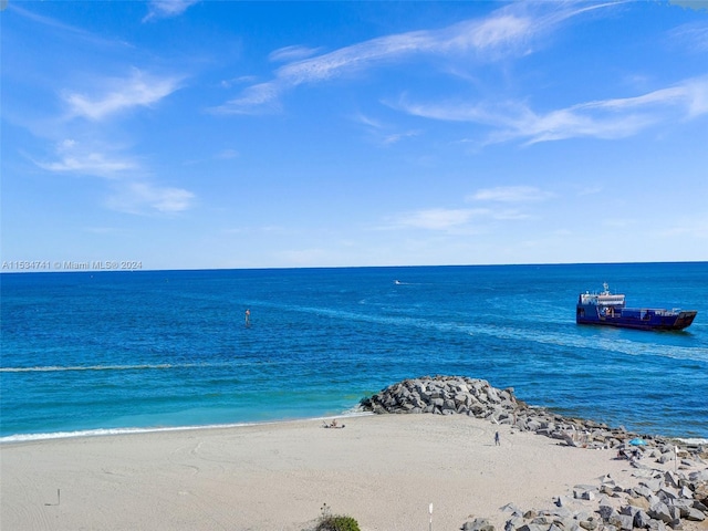 water view with a beach view