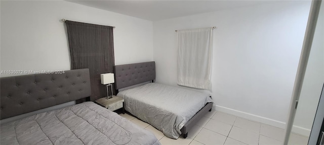 view of tiled bedroom