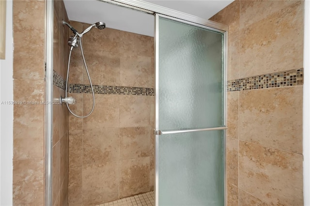 bathroom with walk in shower