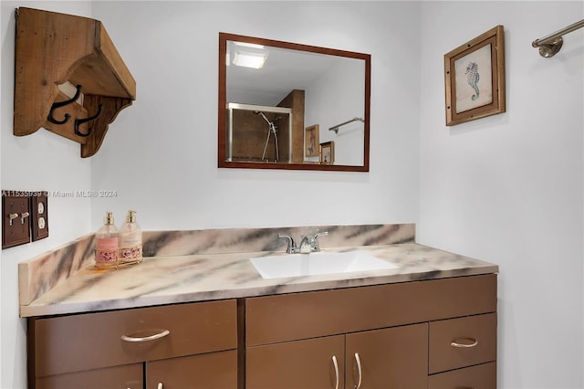 bathroom with oversized vanity