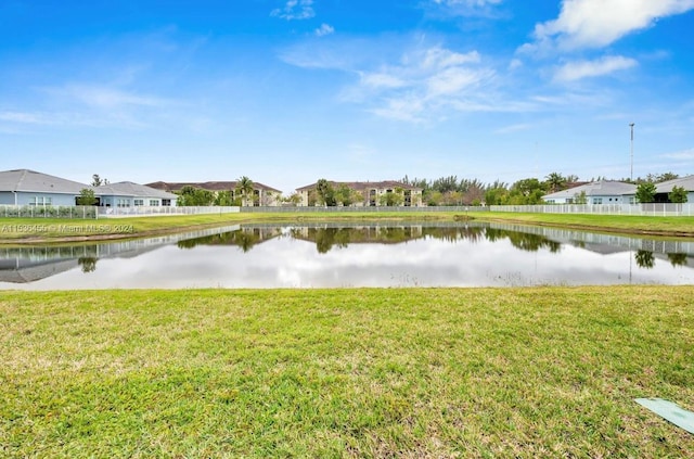 view of property view of water