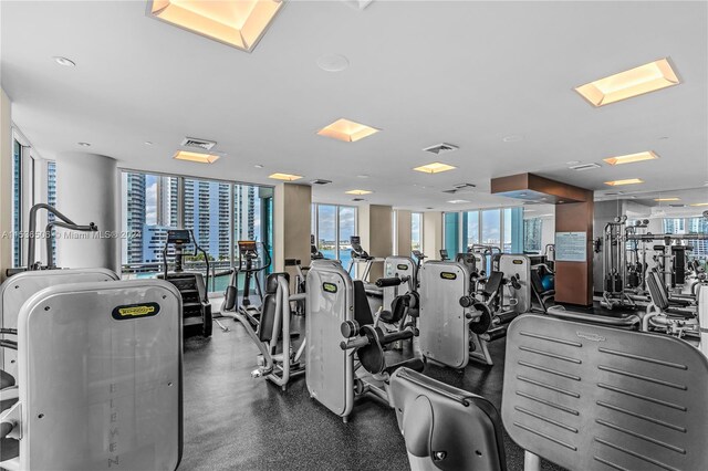 view of exercise room