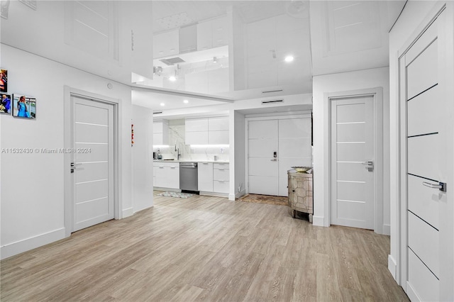 interior space featuring light hardwood / wood-style flooring