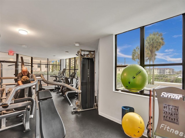 view of exercise room