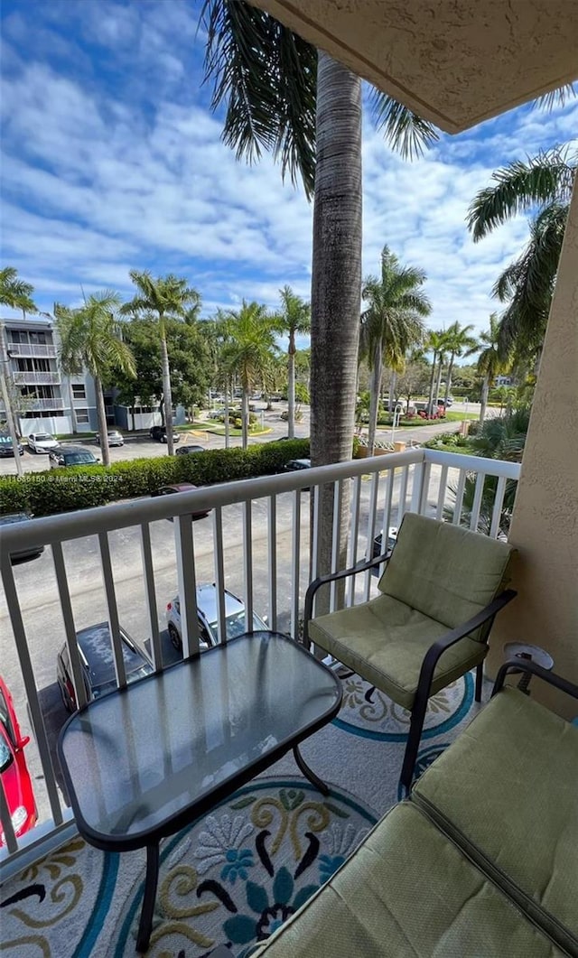 view of balcony