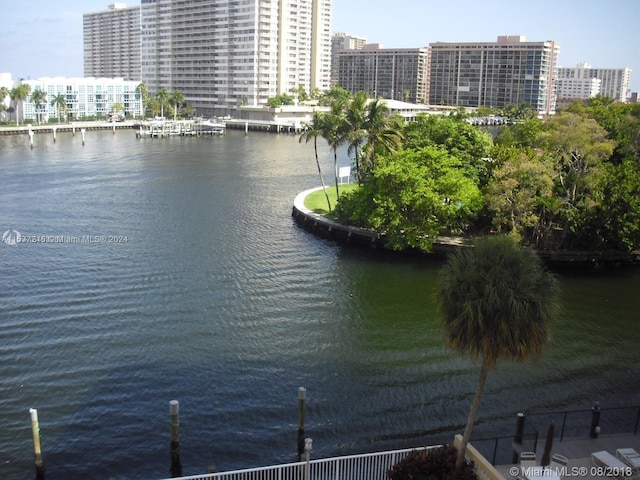 view of property view of water