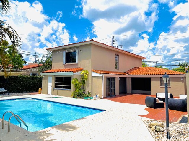 view of pool with a patio area