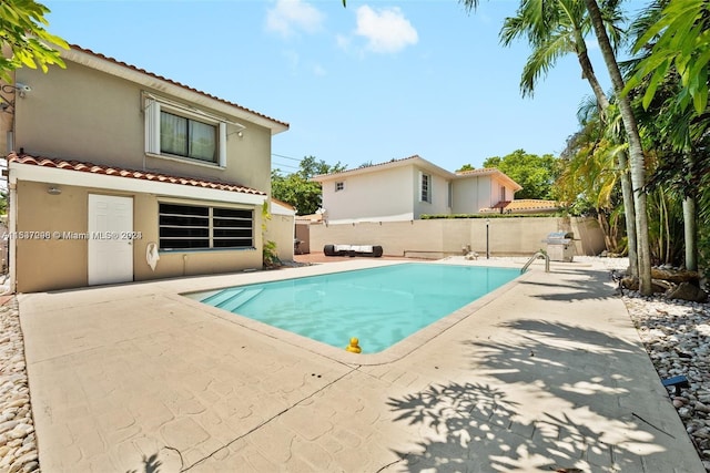 view of pool with a patio area