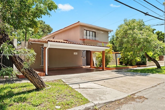 view of mediterranean / spanish house