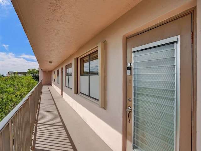 view of balcony