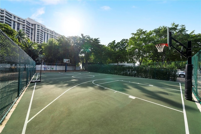 view of sport court