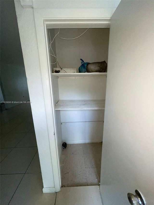 view of closet