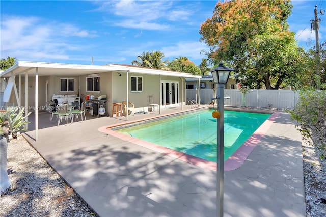 view of pool with a patio area