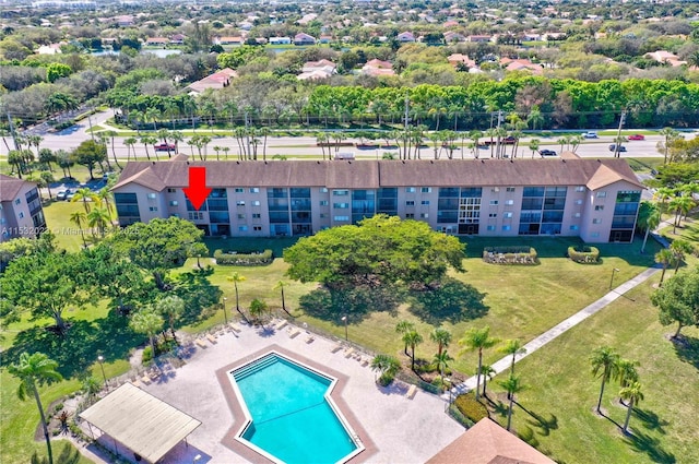 12755 SW 16th Ct Unit 211B, Pembroke Pines, FL 33027 - aerial view of a pool